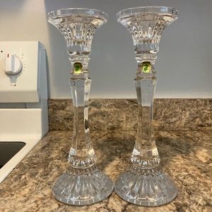 Waterford crystal candle holders